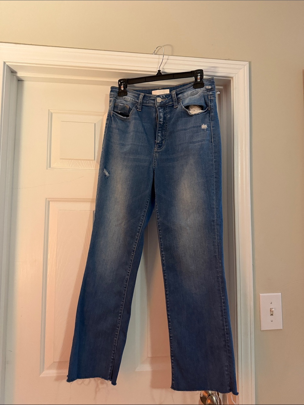 Women's Mid Wash Straight-Leg Jeans - Classic Blue